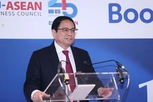 Prime Minister Pham Minh Chinh speaks at 10th ASEAN-EU Business Summit (Photo: VNA)