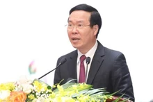 Politburo member Vo Van Thuong speaks at the conference. (Photo: VNA)