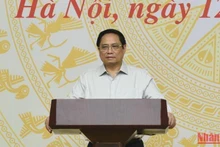 PM Pham Minh Chinh addresses the national teleconference on September 12. (Photo: NDO)