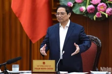 PM Pham Minh Chinh speaks at the meeting. (Photo: NDO)