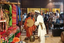 Foreign visitors at the Vietnam Museum of Ethnology