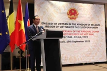 Ambassador Nguyen Van Thao speaks at the event. (Photo: VNA)