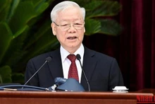 Party General Secretary Nguyen Phu Trong speaks at event. (Photo: NDO)