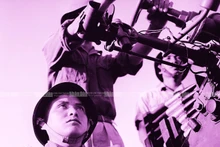 The anti-aircraft artillery batteries at Hang Day Stadium.