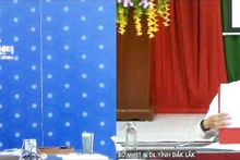 At the singing ceremony (Photo: NDO)