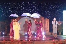 An art performance at the programme (Photo: VNA)