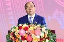 President Nguyen Xuan Phuc speaks at the ceremony. (Photo: NDO)