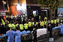 At the narrow alley where the tragedy occured (Photo: VNA) 