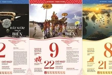 The new calendar, themed Vietnamese islands and seas, will be launched for 2023. (Photo: VNA)