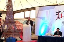 A press conference is hold on March 14 to announce activities marking the 50th anniversary of the establishment of Vietnam-France diplomatic relations and the 10th founding anniversary of the bilateral Strategic Partnership. (Photo: VNA) 