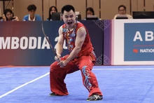 Nong Van Huu at the ongoing SEA Games 32 in Cambodia. (Photo:VNA)