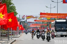Streets in Dien Bien Province adorned to celebrate Dien Bien Phu Victory 