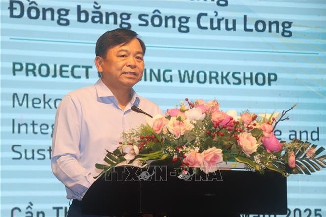 Deputy Minister of Agriculture and Environment Nguyen Hoang Hiep speaks at the workshop (Photo: VNA) Deputy Minister of Agriculture and Environment Nguyen Hoang Hiep speaks at the workshop (Photo: VNA)