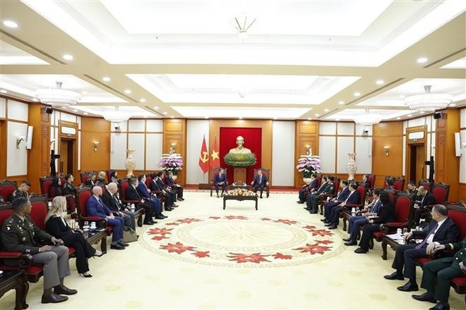 At the reception (Photo: VNA)