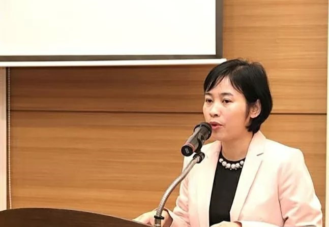 Nguyen Thi Thai Binh, Minister Counsellor at the Embassy of Viet Nam in the RoK, speaks at the conference. (Photo: Embassy of Viet Nam in the RoK) nguyenthibinh-18925.jpg