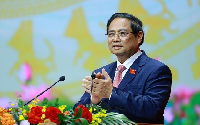 Prime Minister Pham Minh Chinh, who is also Politburo member and Secretary of the Government’s Party Committee, delivers his closing remarks. (Photo: VNA) Prime Minister Pham Minh Chinh, who is also Politburo member and Secretary of the Government’s Party Committee, delivers his closing remarks. (Photo: VNA)