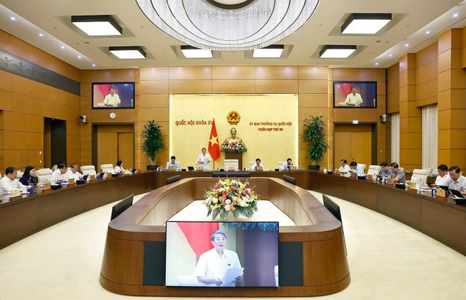 NA Vice Chairman Nguyen Duc Hai speaks at the meeting (Photo: VNA) NA Vice Chairman Nguyen Duc Hai speaks at the meeting (Photo: VNA)