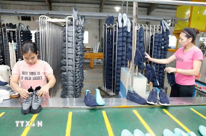 Thanks to the EVFTA, the leather and footwear industry has been able to maintain its exports to the EU market. (Photo: VNA) Thanks to the EVFTA, the leather and footwear industry has been able to maintain its exports to the EU market. (Photo: VNA)