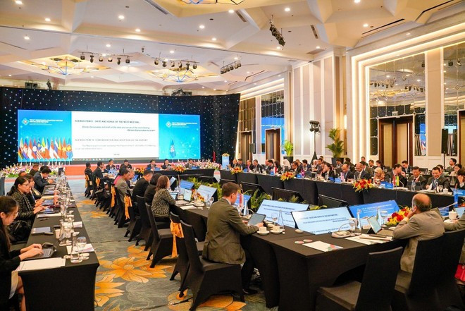 A view of the 6th ASEAN Digital Ministers' Meeting in Ha Noi (Photo: VNA)