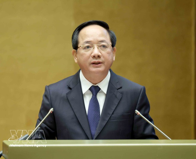 Politburo member, Chairman of the Party Central Committee’s Commission for Communication, Education and Mass Mobilisation Trinh Van Quyet speaks at the conference (Photo: VNA)