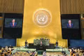 General Secretary of the Communist Party of Viet Nam Central Committee and President To Lam addresses the high-level general debate of the 81st session of the United Nations General Assembly (UNGA 81) at the UN headquarters in New York on September 22, 2026. (Photo: VNA)
