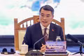 Prime Minister Le Minh Hung speaks at his meeting with Japanese businesses in the central city of Hue on September 6. (Photo: VGP)