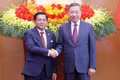 General Secretary and President To Lam and Myanmar President Min Aung Hlaing at their talks on September 5, 2026. (Photo: QUANG PHUC)
