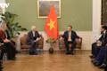 General Secretary of the Communist Party of Viet Nam Central Committee and President To Lam, meets with Nils Bulb, President of the Denmark–Viet Nam Friendship Association, and several members of the association in Copenhagen on October 20, 2026. (Photo: VOV)
