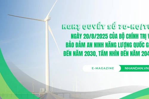 RESOLUTION NO. 70-NQ/TW DATED AUGUST 20, 2025 OF THE POLITBURO ON ENSURING NATIONAL ENERGY SECURITY TO 2030, WITH A VISION TO 2045