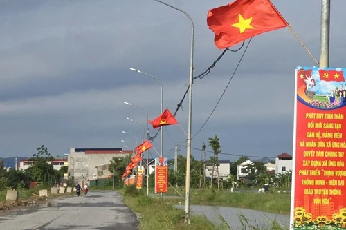 New rural road in Cong Khe village, Ung Hoa commune.