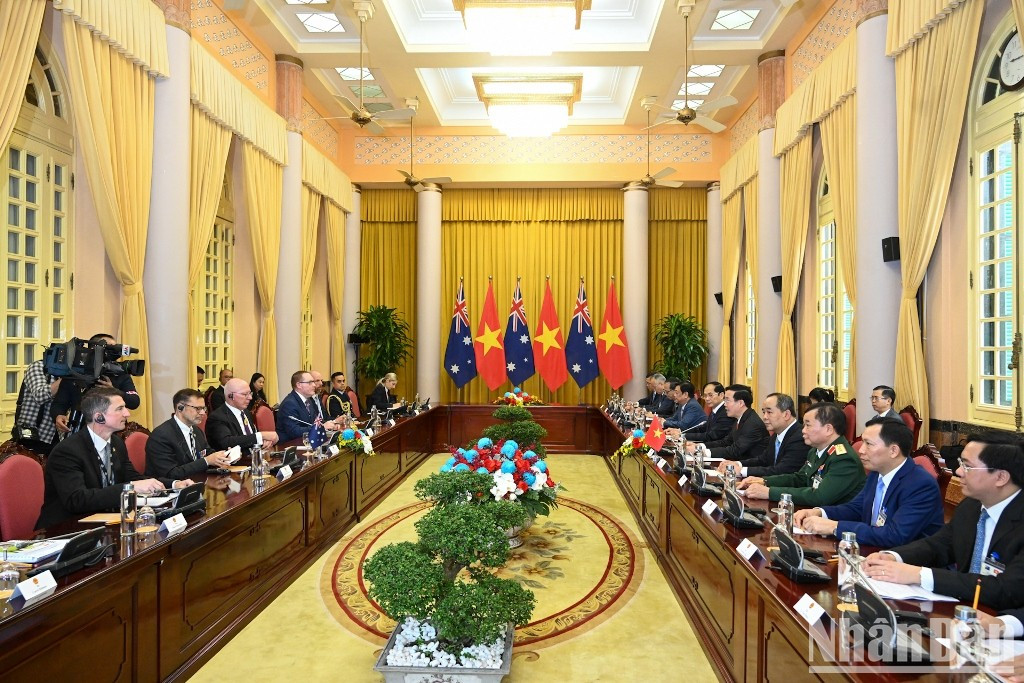 An overview of the talks between Vietnamese President Vo Van Thuong and Governor-General of Australia David Hurley.
