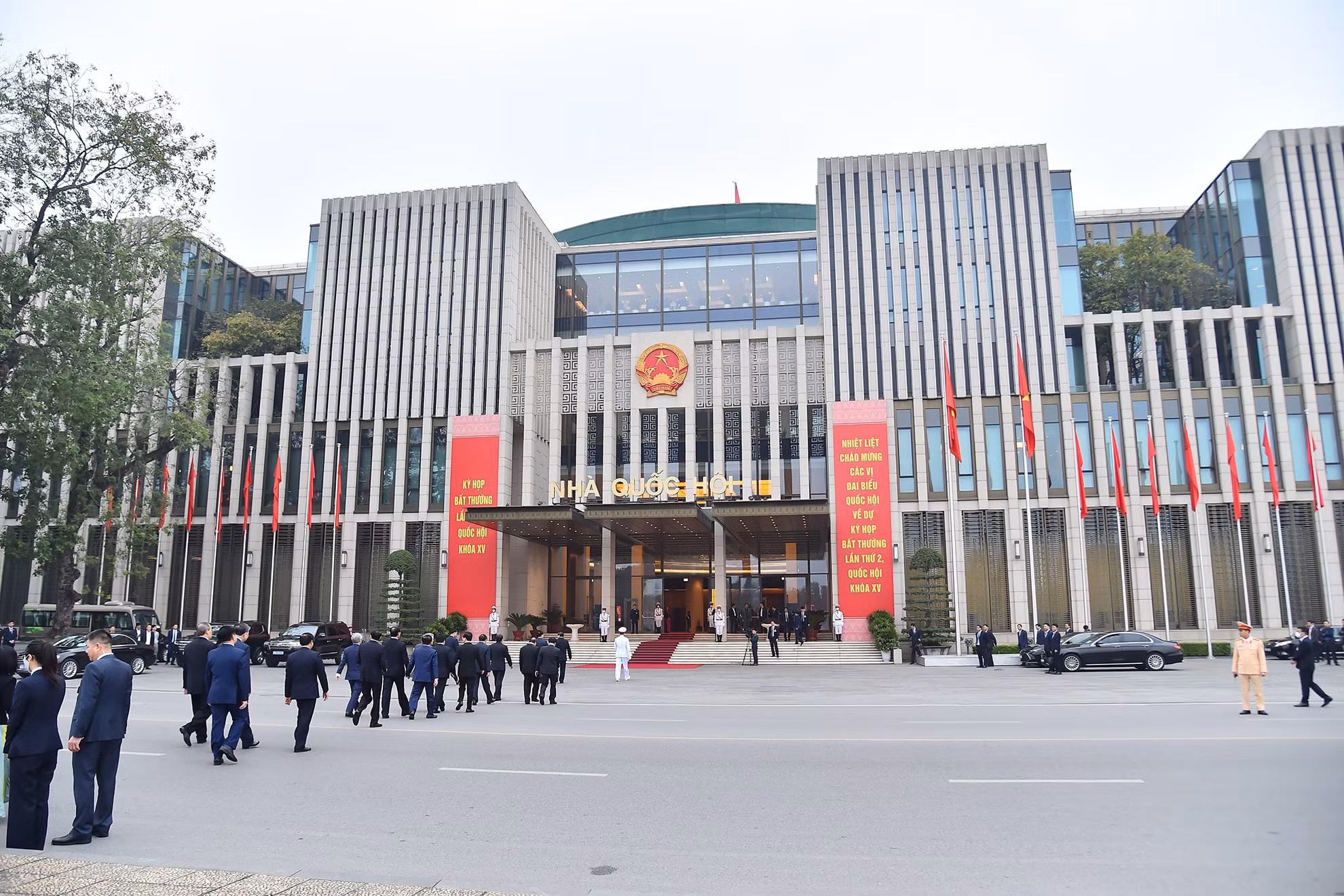 The National Assembly House where the attending of the 2nd Extraordinary Session of the 15th National Assembly took place. The meeting is expected to take place from January 5 to 9, with many important contents and decisions.