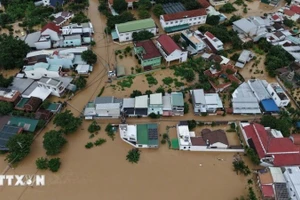 Flooding in Khanh Hoa province in November (Photo: VNA)