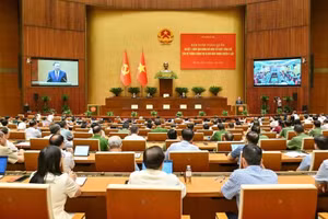 An overview of the National Conference summarising one year of operation of the overall organisational model of the political system and the three-tiered government model on July 1, 2026. (Photo: THUY NGUYEN)