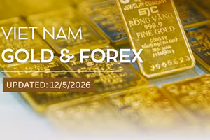 Infographic: Gold bar and gold ring prices simultaneously increase by nearly 2 million VND/tael
