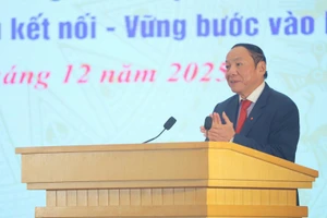 Minister of Culture, Sports and Tourism Nguyen Van Hung speaks at the 2025 summary conference of the sector. (Photo courtesy of the Ministry of Culture, Sports and Tourism)
