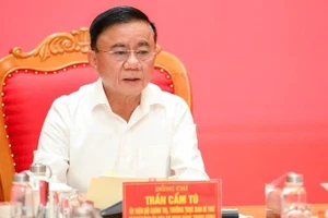 Politburo member and Permanent member of the Party Central Committee’s Secretariat Tran Cam Tu (Photo: Dang Khoa)