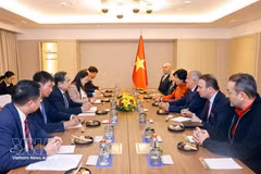 Chairman of the National Assembly (NA) Tran Thanh Man hosts a reception for Viet Nam’s Honorary Consul in Istanbul Ali Tezolmez on April 17. (Photo: VNA)
