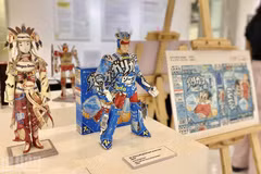 Works on display at the exhibition 
