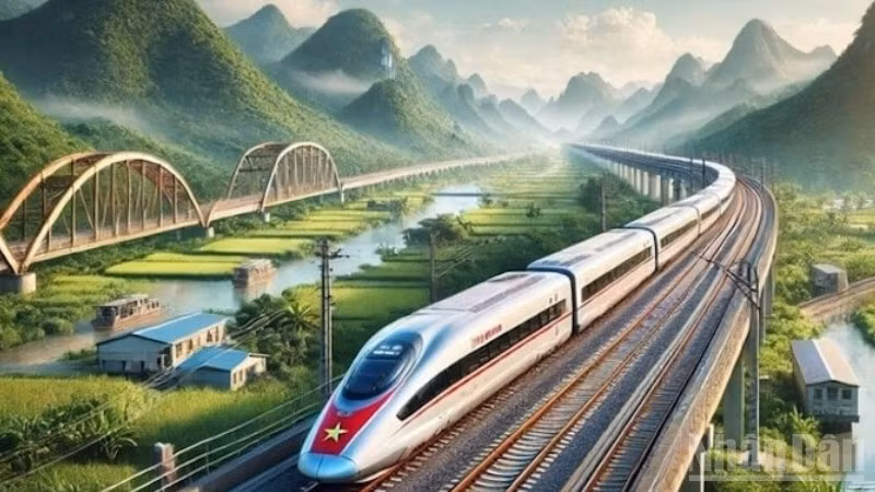 Visualisation of the North–South high-speed railway axis by Viet Nam Railways Corporation
