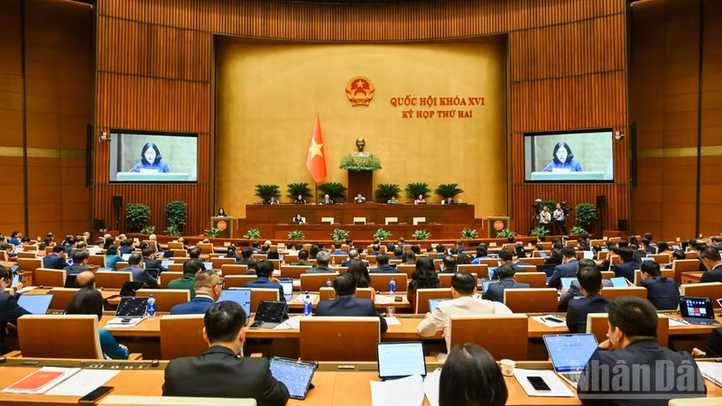 The National Assembly holds a plenary session. (Photo: DUY LINH)