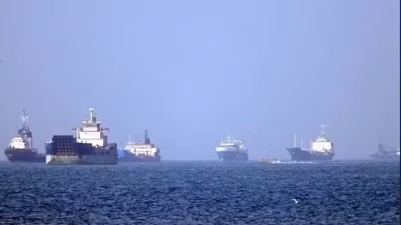 Shipping vessels in the Strait of Hormuz. (Photo: Xinhua/VNA)