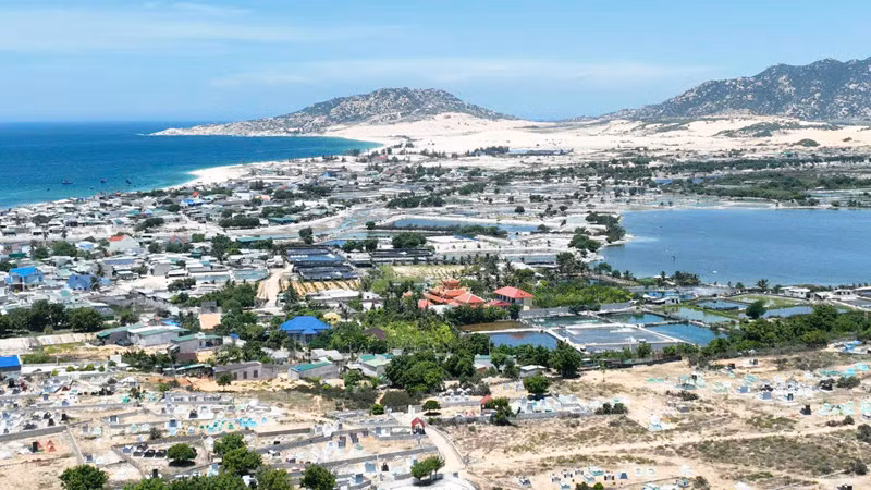 The planned site for the Ninh Thuan 1 Nuclear Power Plant. (Photo: Nhan Dan Newspaper)