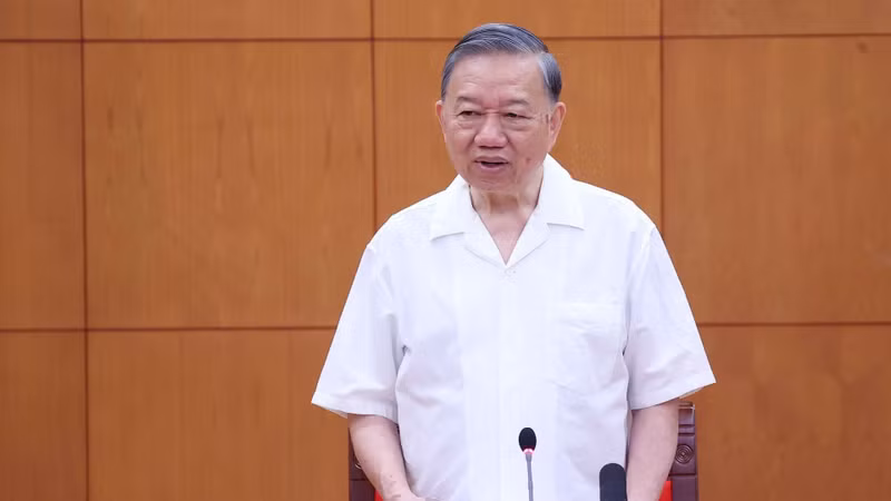 Party General Secretary and State President To Lam delivers a directive speech. (Photo: VNA)