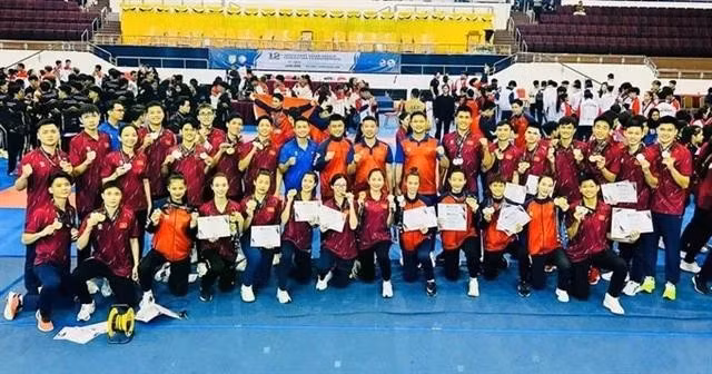 Viet Nam top the medal tally at the Southeast Asian Karate Championship. (Photo: KARATEVN)