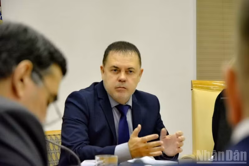 Russian expert Grigory Trofimchuk from the Foundation for the Support of Scientific Research “Workshop of Eurasian Ideas.” (Photo: Courtesy)