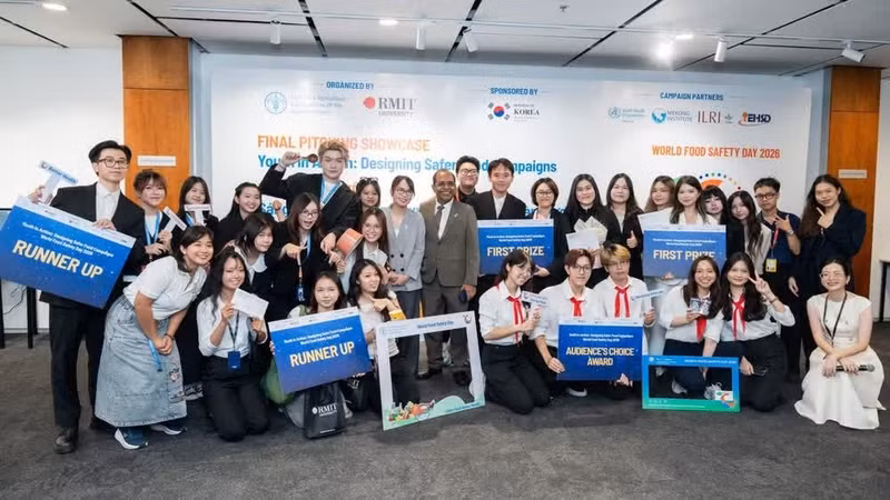 The winning teams at the final round on May 28, 2026. (Photo: RMIT)