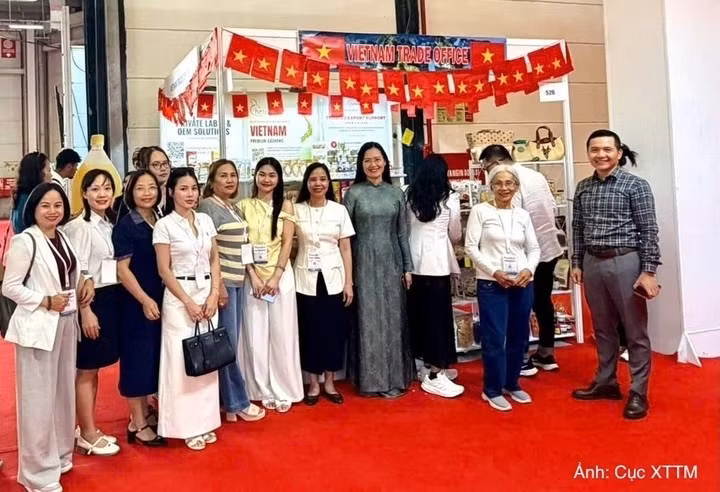 Vietnamese enterprises showcase products at the Viet Nam Pavilion during the Foodist Istanbul 2026 fair. (Photo: Vietrade)