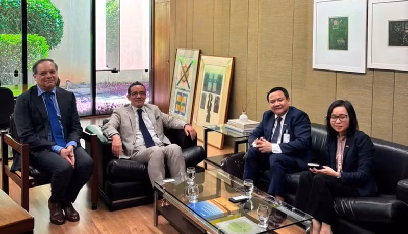 Overview of the working session. (Photo courtesy of the Vietnamese Embassy in Brazil)