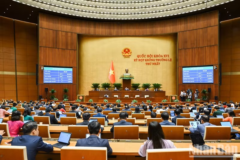 The National Assembly convenes a plenary session. (Photo: nhandan.vn)